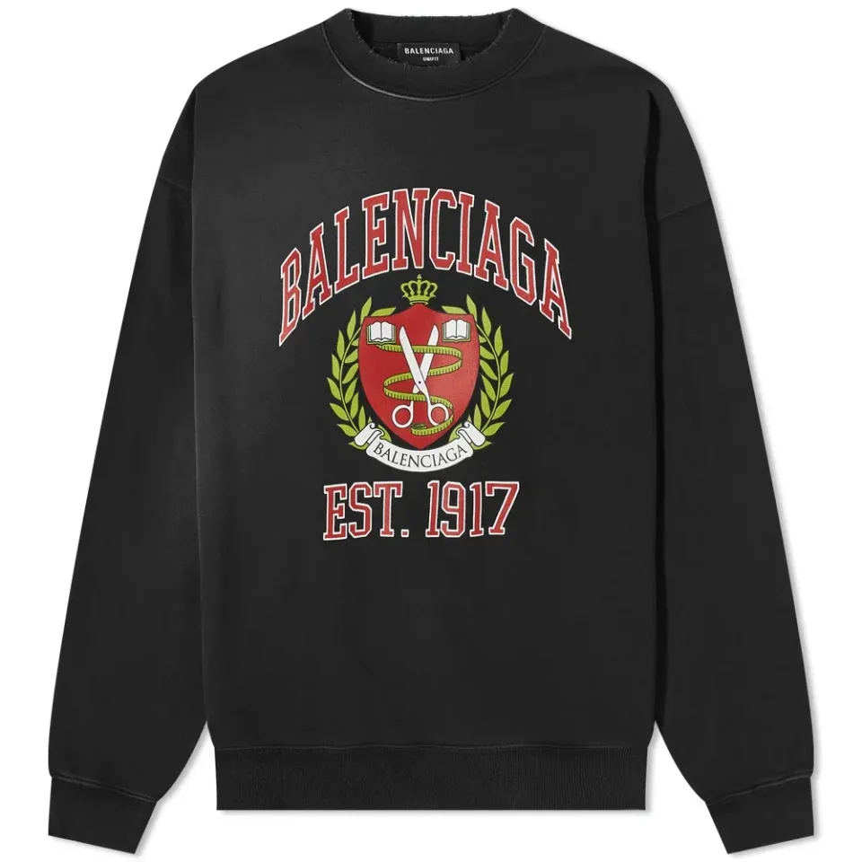 College Logo Crew Sweat
