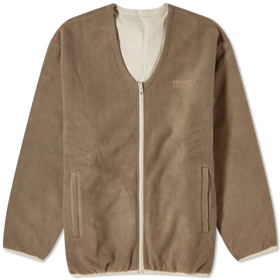 Reversible Fleece Cardigan