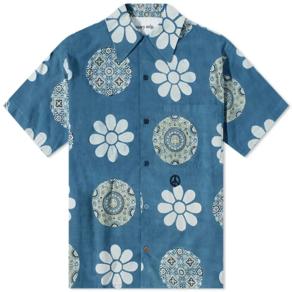 Story mfg. Portal Print Shore Vacation Shirt