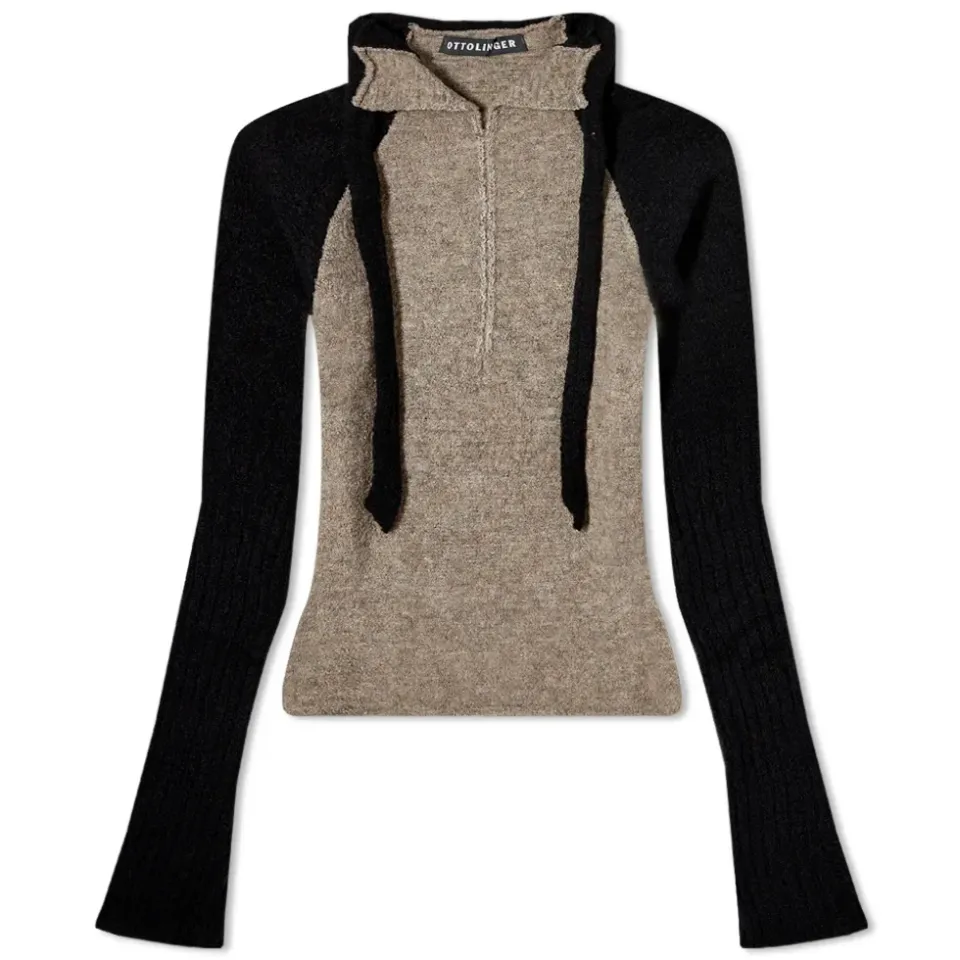 Long Sleeve Boucle Tutleneck Knit