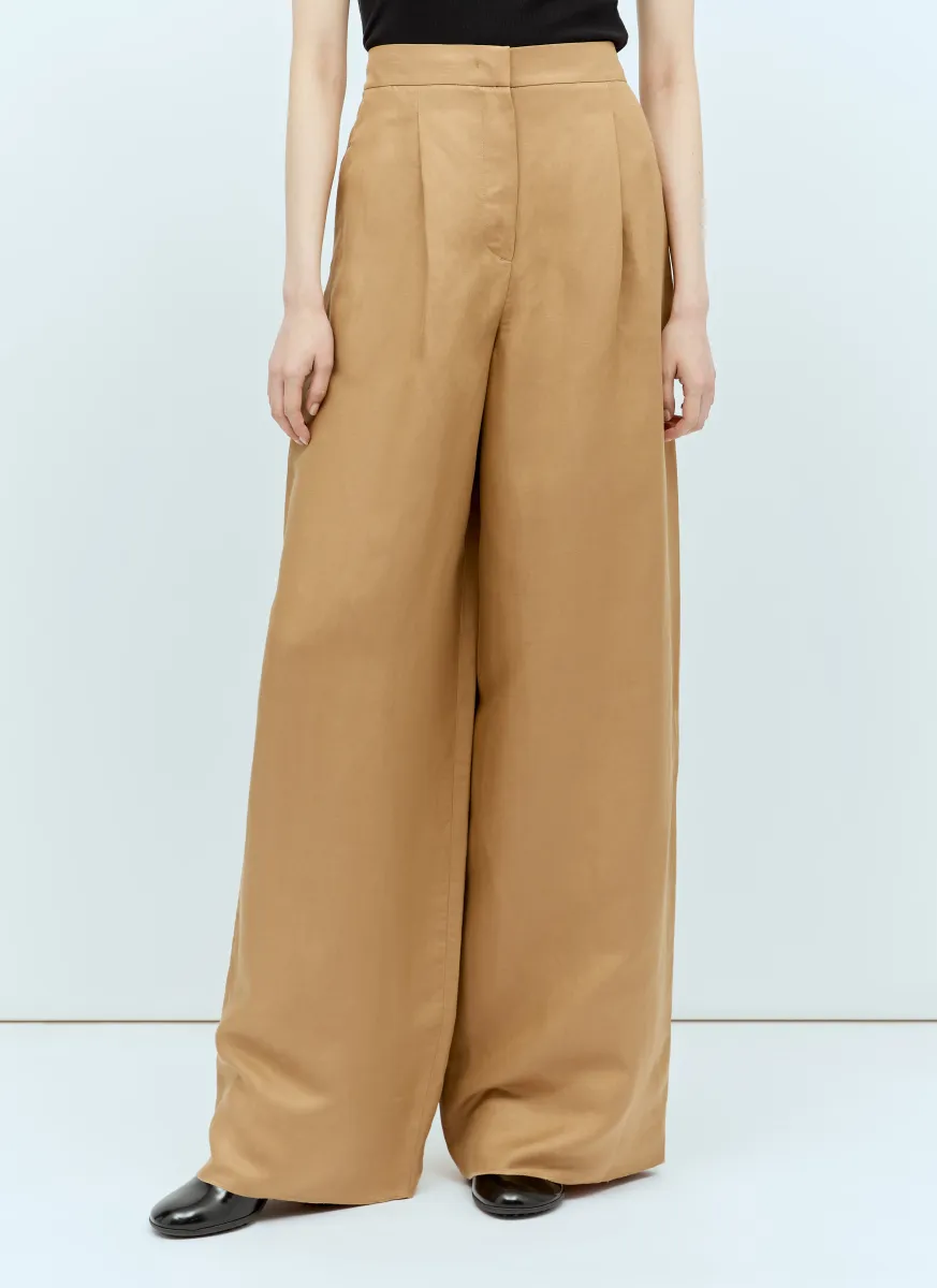Linen-And-Silk Pants