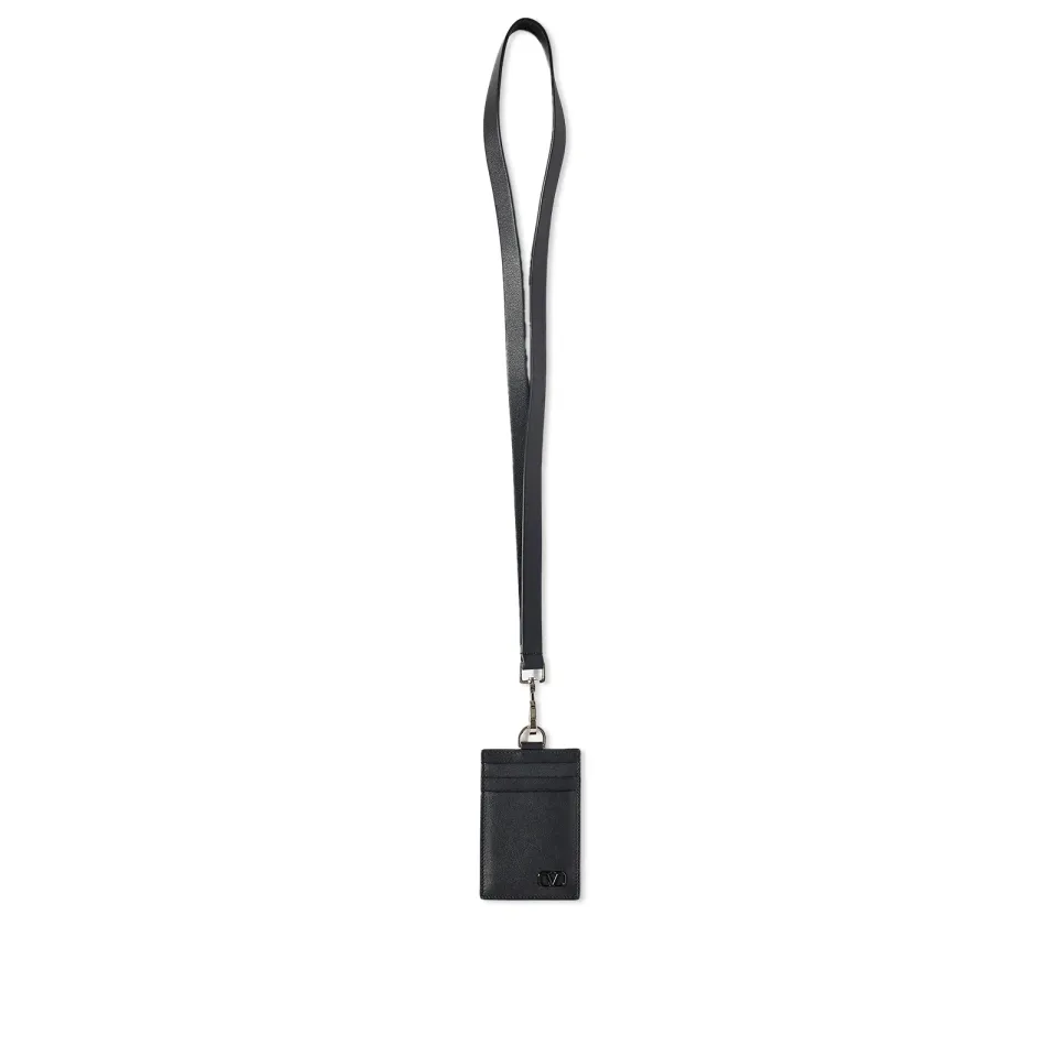V Logo Lanyard Card Holder