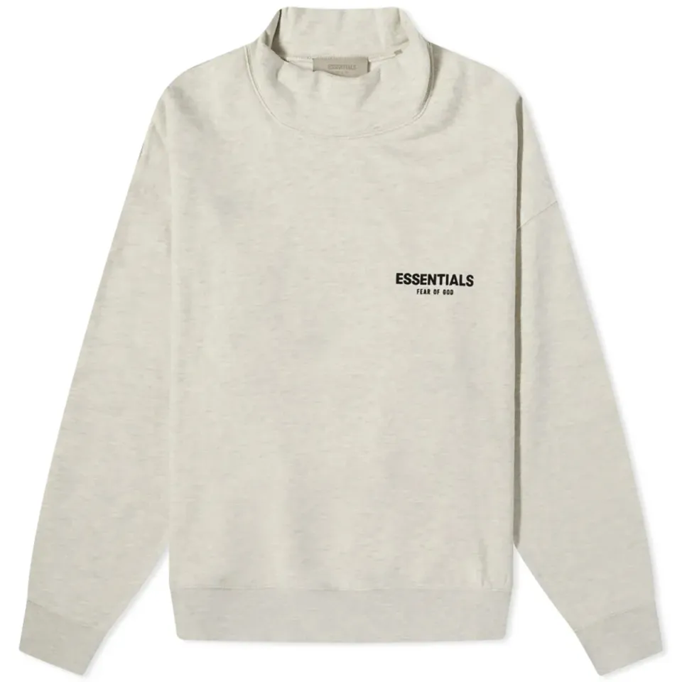Logo Mock Neck Sweat