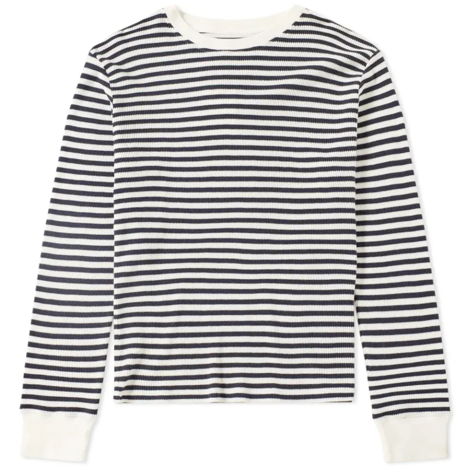 Organic Stripe Crew Sweat