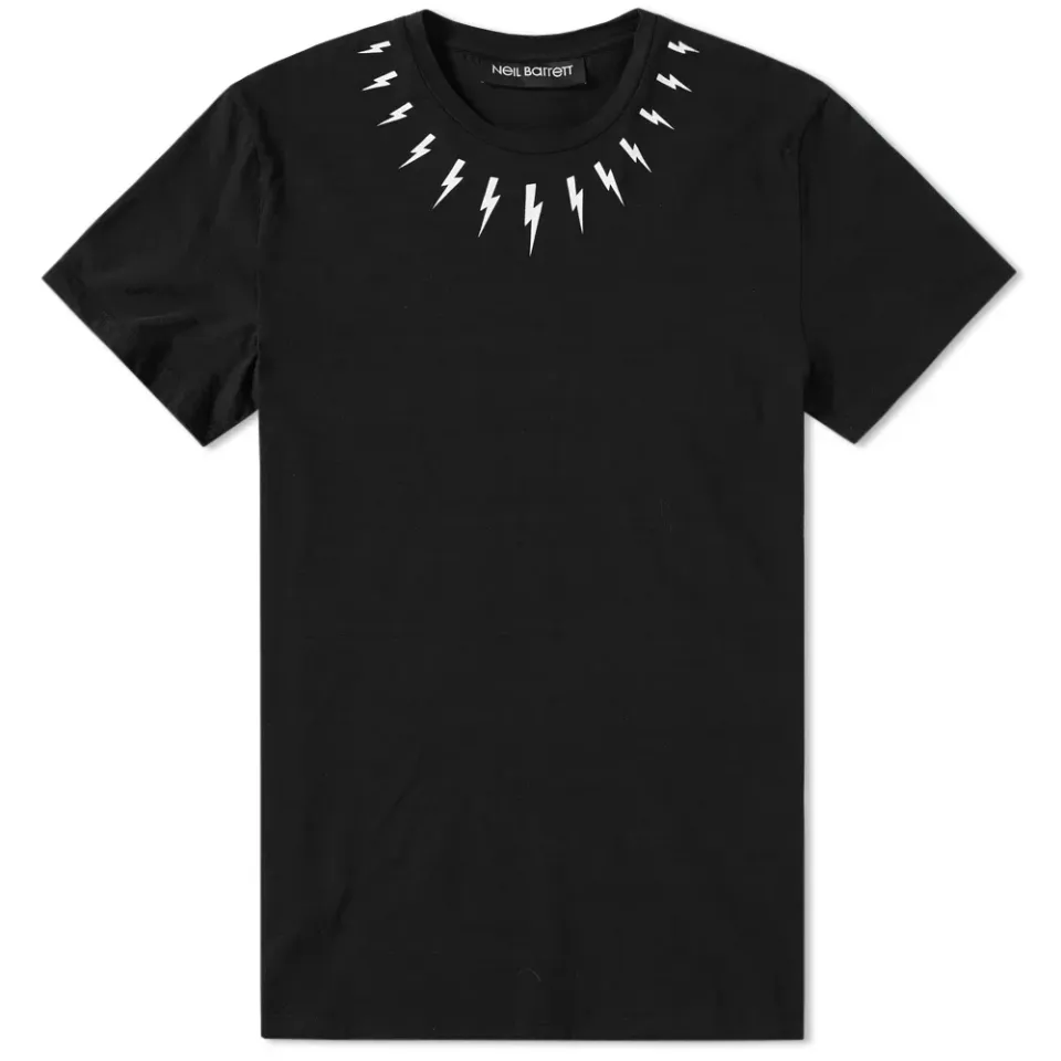 Slub Cotton Single Fair Isle Bolt Tee