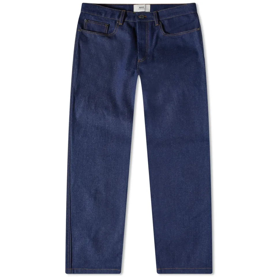 AMI Straight Fit Jeans
