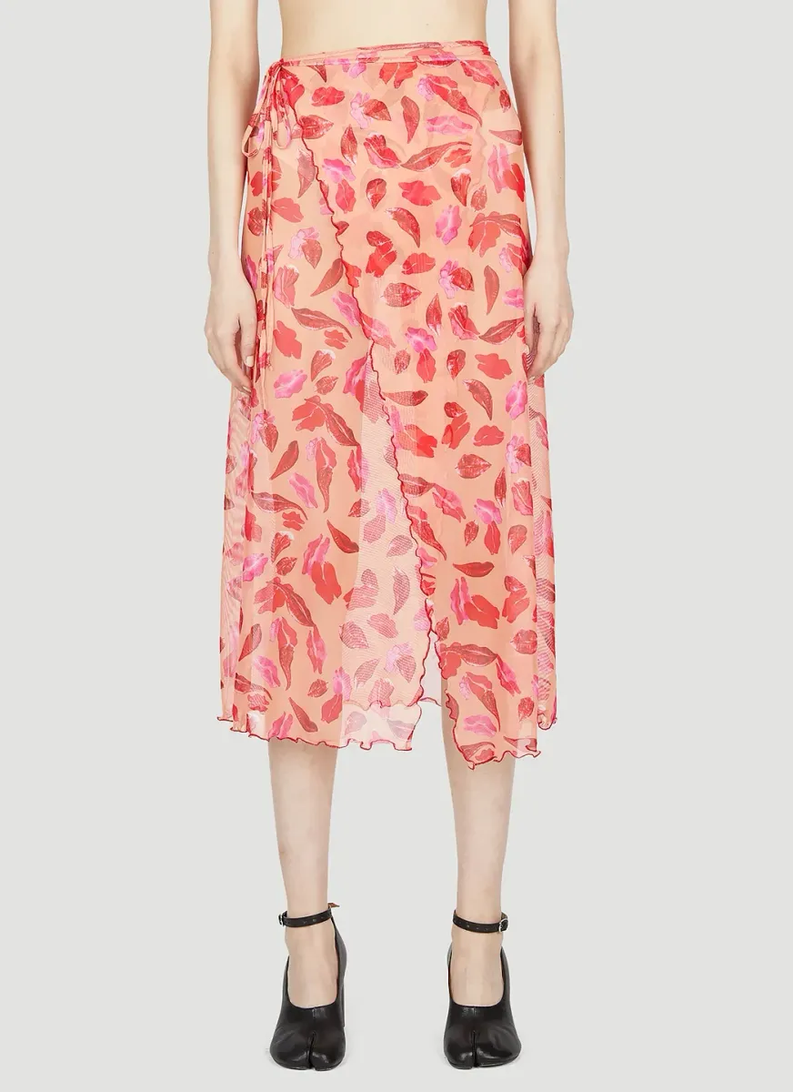 Lips Wrap Beach Skirt