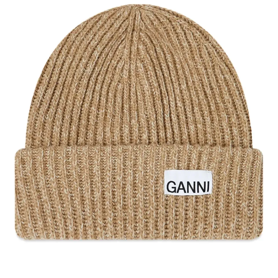 Structured Rib Logo Beanie
