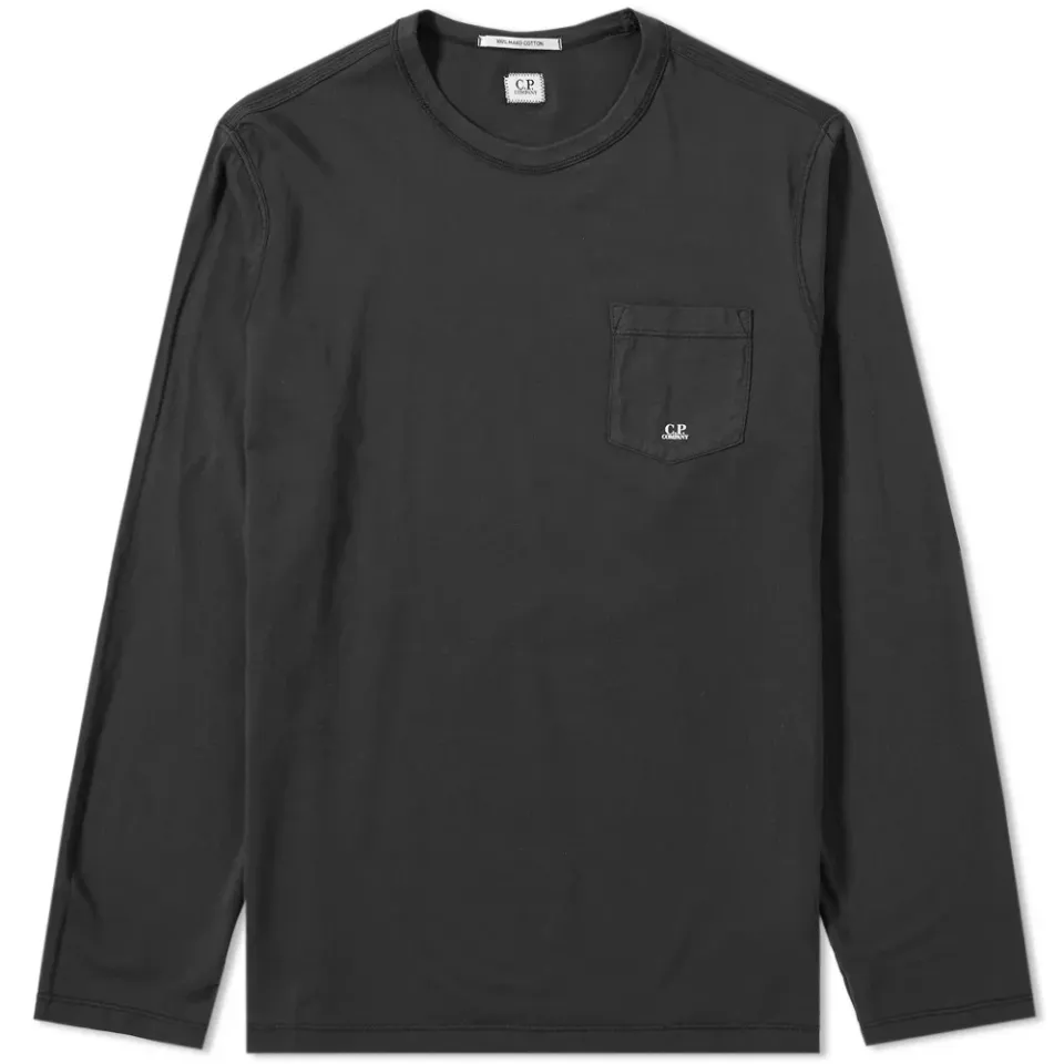 Long Sleeve Pocket Logo Tee