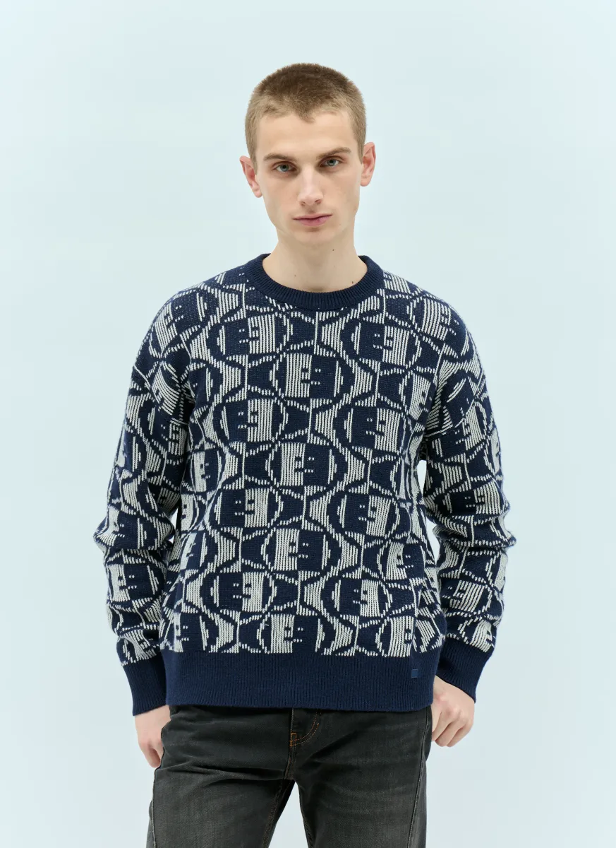 Jacquard Crewneck Sweater