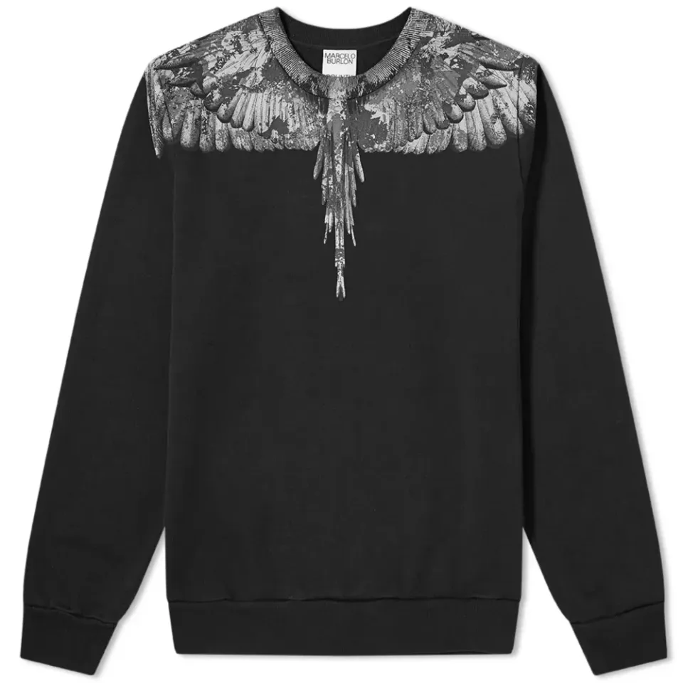 Camo Wings Crew Sweat