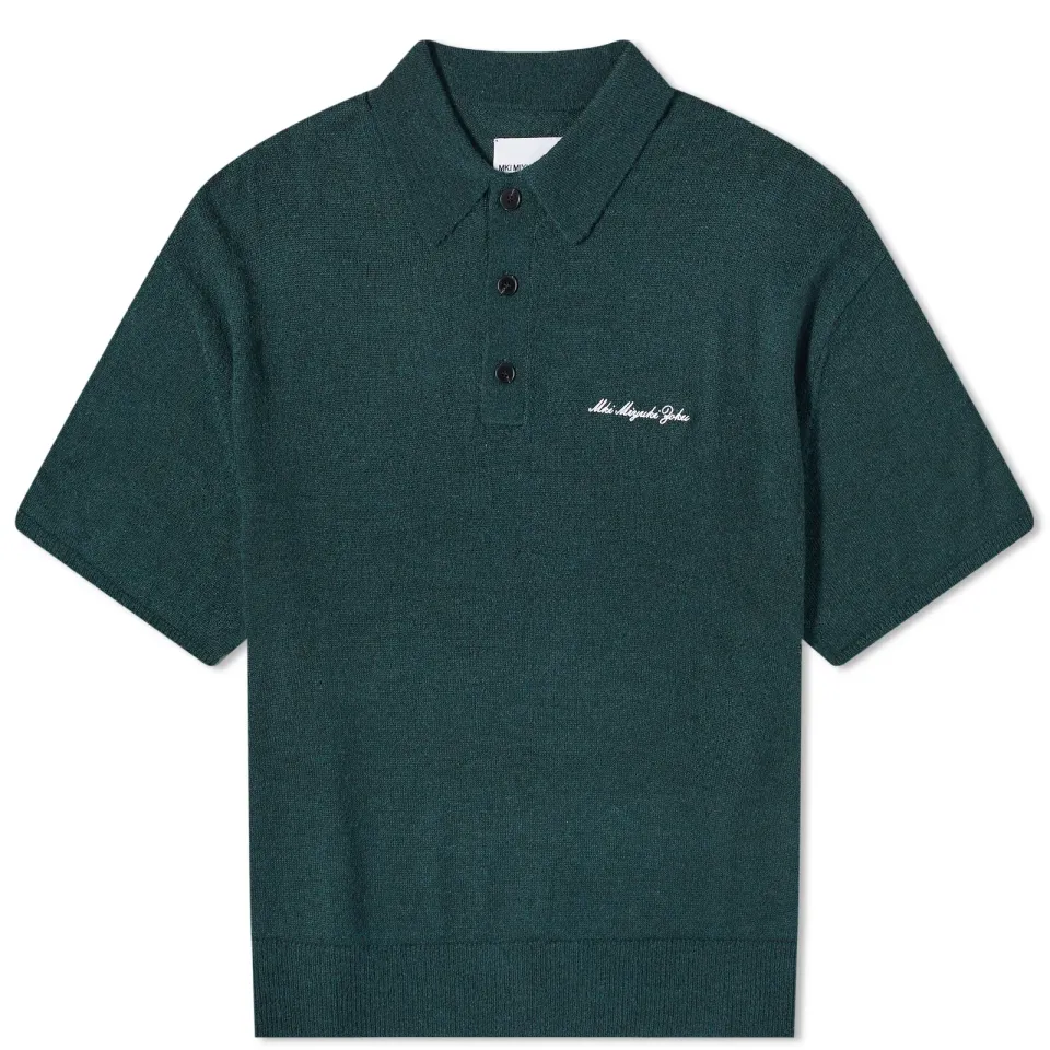 Lightweight Mohair Knit Polo
