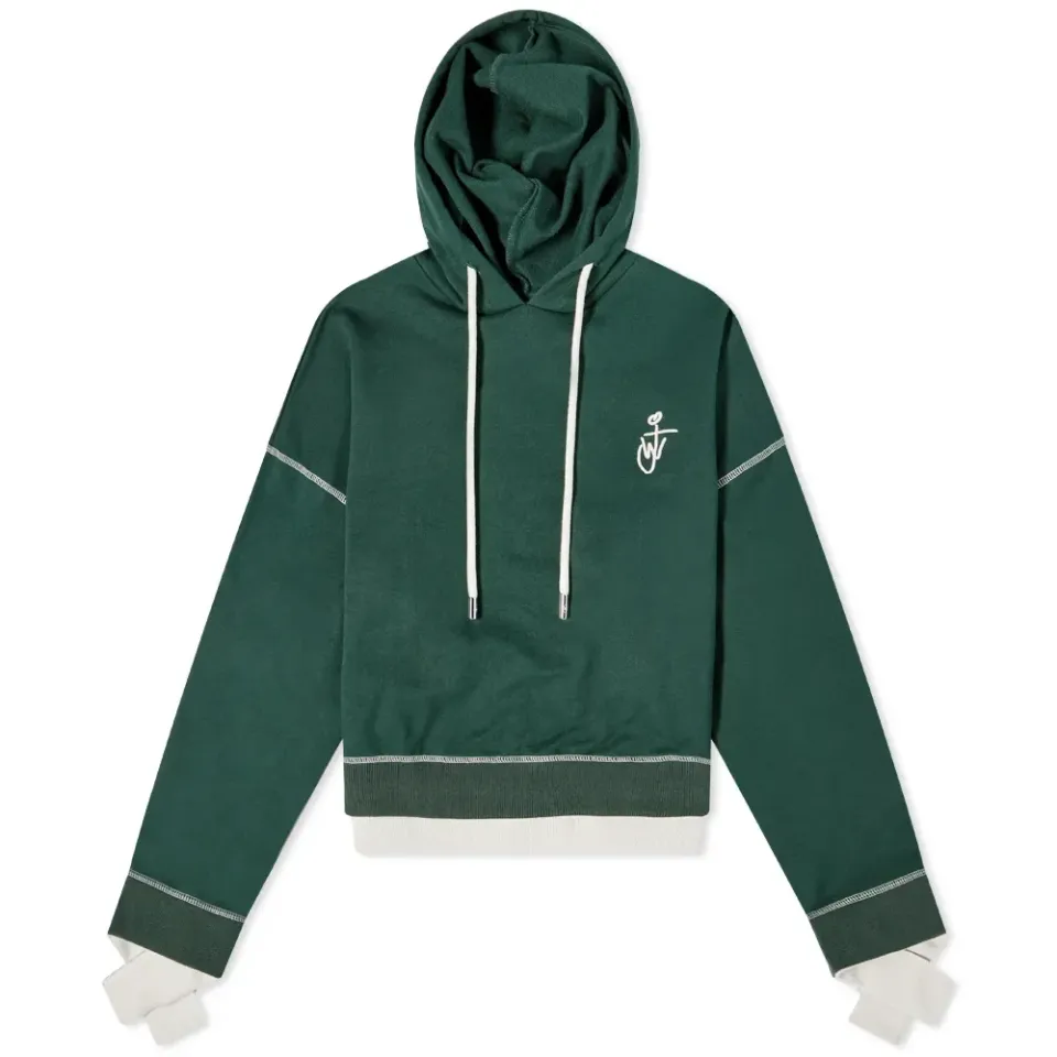 Cropped Logo Hoodie