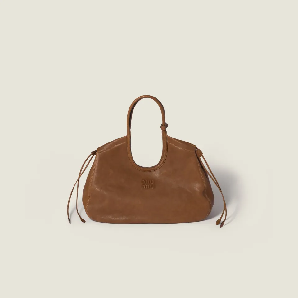 Ivy nappa leather shopping bag