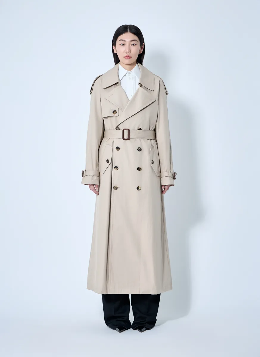 Cotton Twill Trench Coat