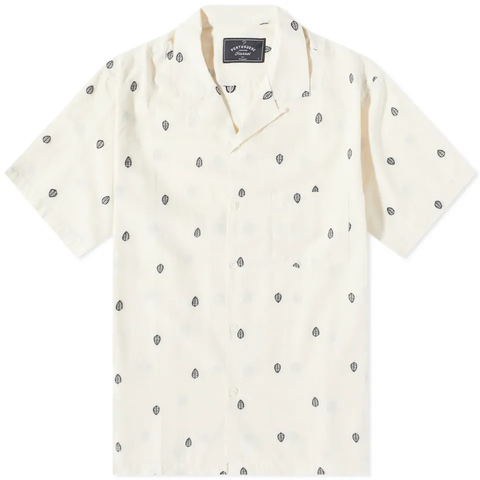 Leafe Embroidered Vacation Shirt