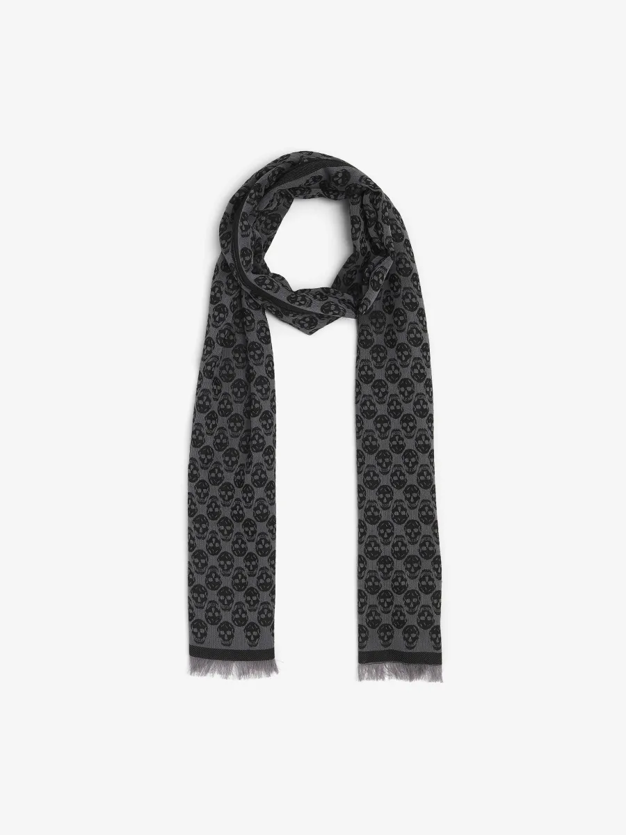 Skull Monogram Scarf