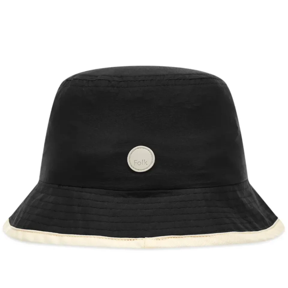 Contrast Rib Bucket Hat