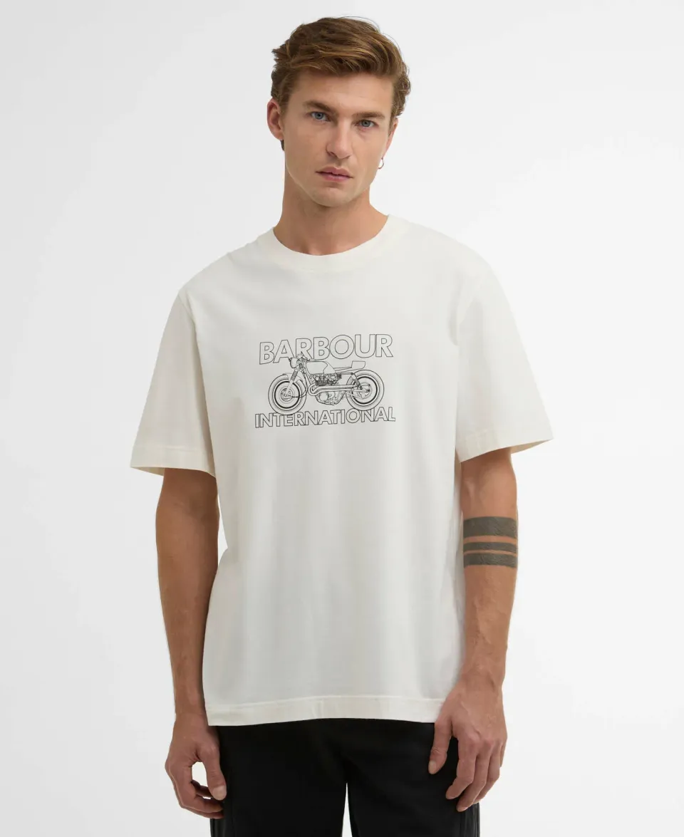 Cowl Motorbike Graphic T-Shirt