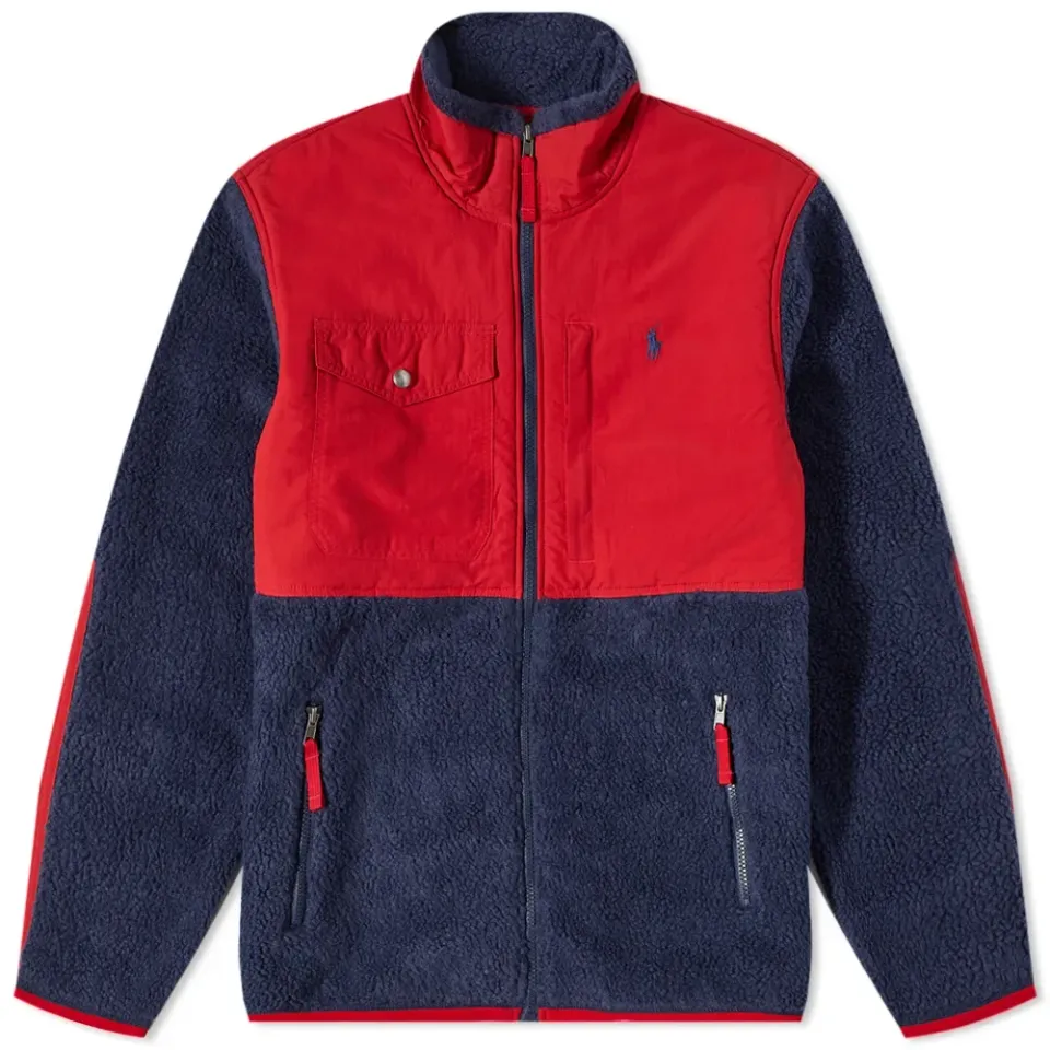 Panelled Zip Through Fleece