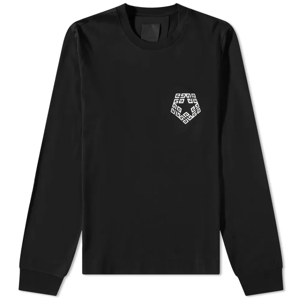 Long Sleeve 4G Star Chest Logo T-Shirt