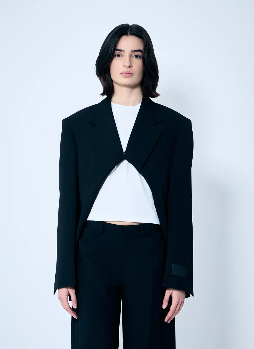Pull-Back Cut-Out Blazer