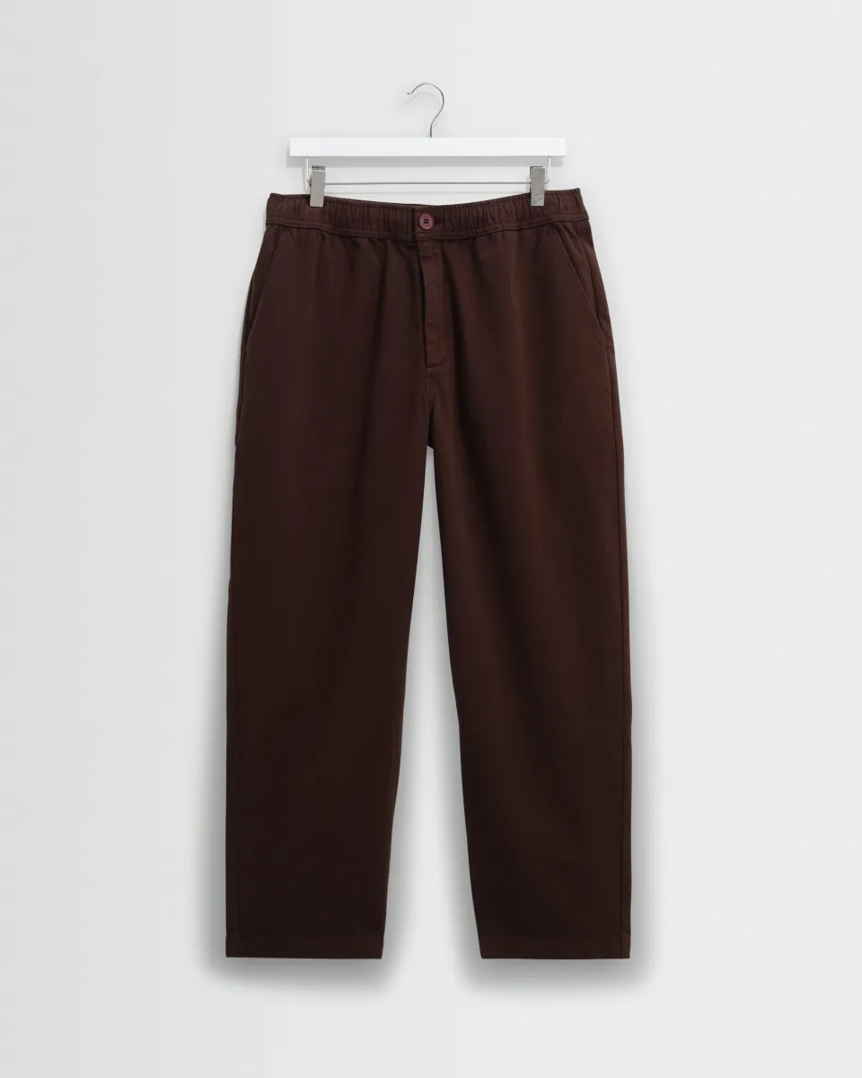 Kurt - Dark Brown Organic Cotton Trousers