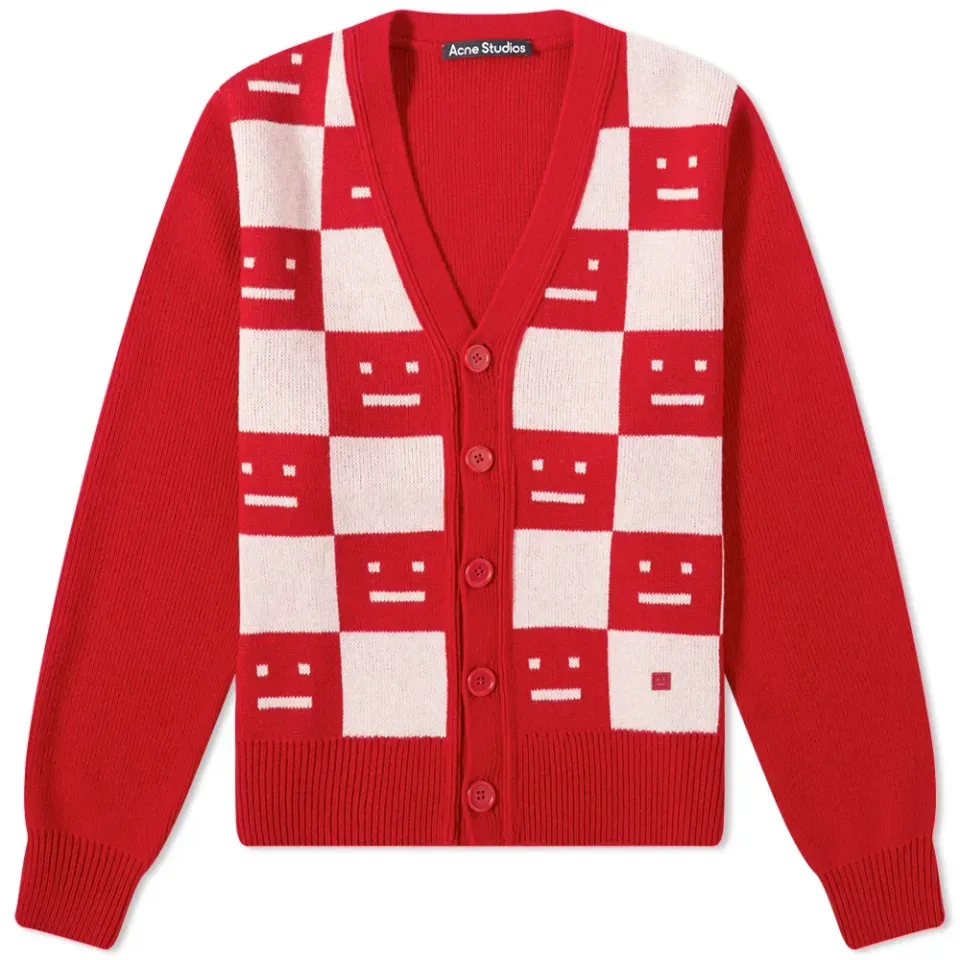 Katlaro Checkerboard Face Cardigan