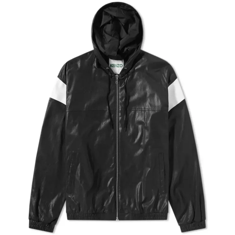 Hooded Leather Jacket