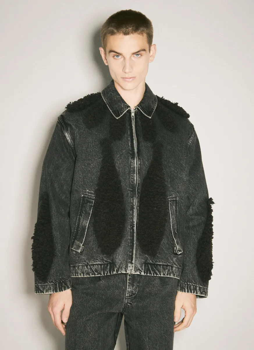 Zip-Up Denim Jacket