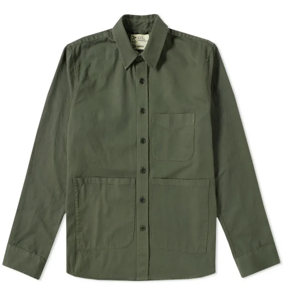 Patch Pocket Cotton Twill Chore Jacket