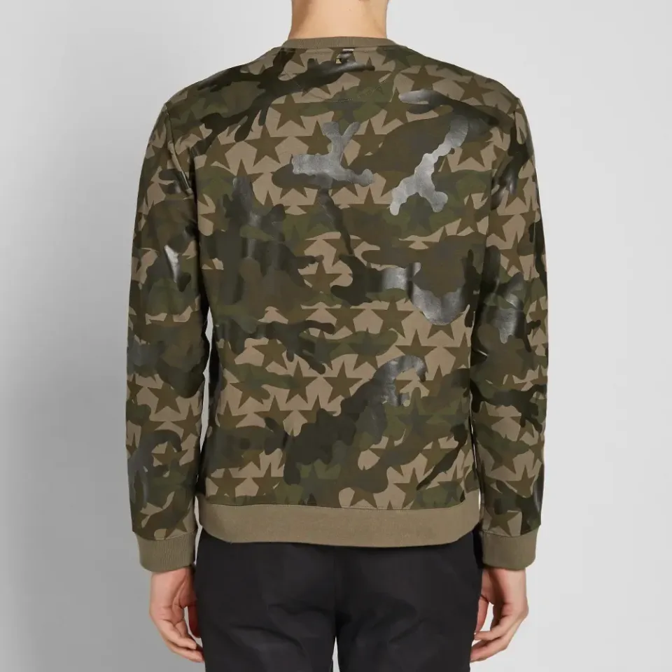 Bonded Camo Stars Crew Sweat