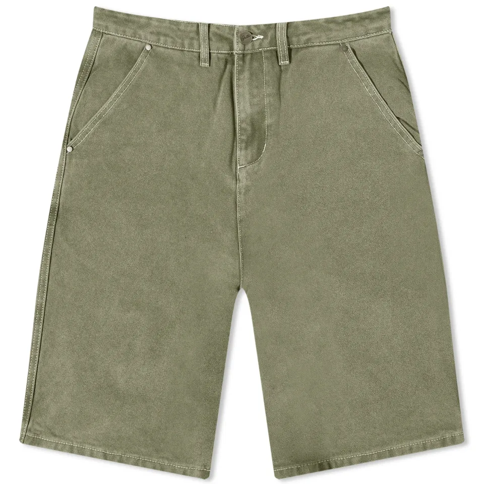 Washed Canvas Work Shorts