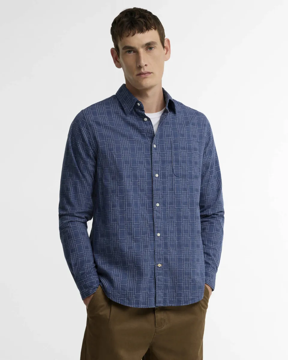 Lantern Tailored Check Long-Sleeved Shirt