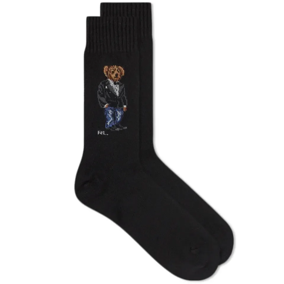 Preppy Bear Cotton Crew Sock