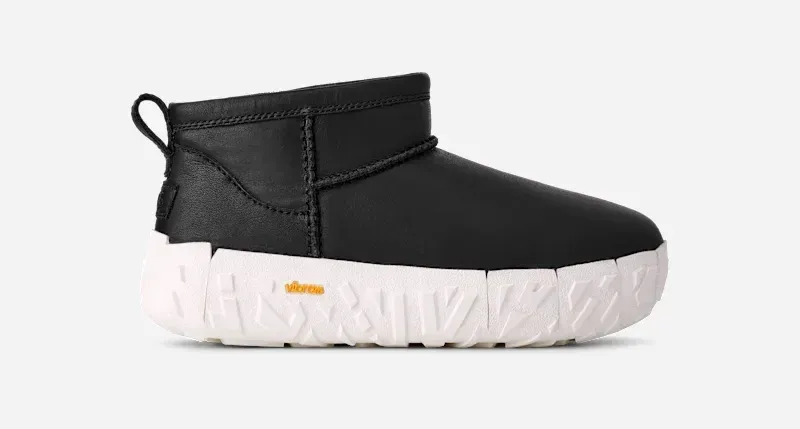 Cl Ultra Mini Wrap Tech Noir for Men, Leather/Wool