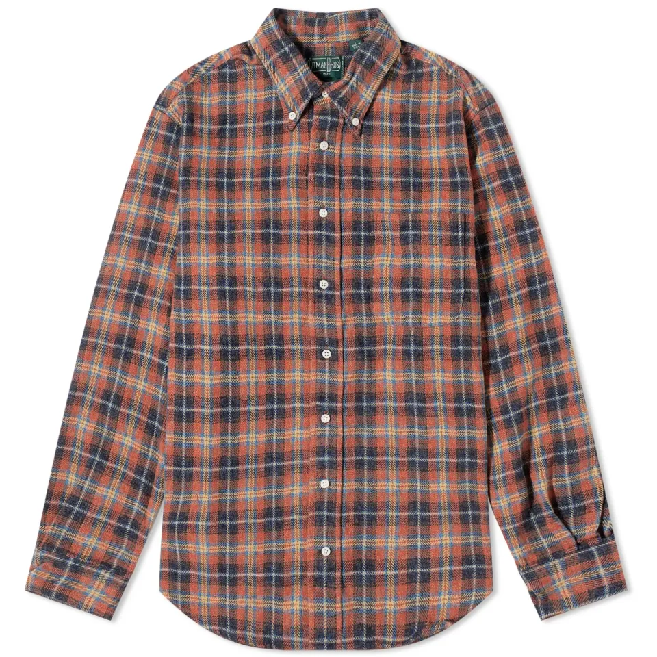 Button Down Tweed Check Shirt