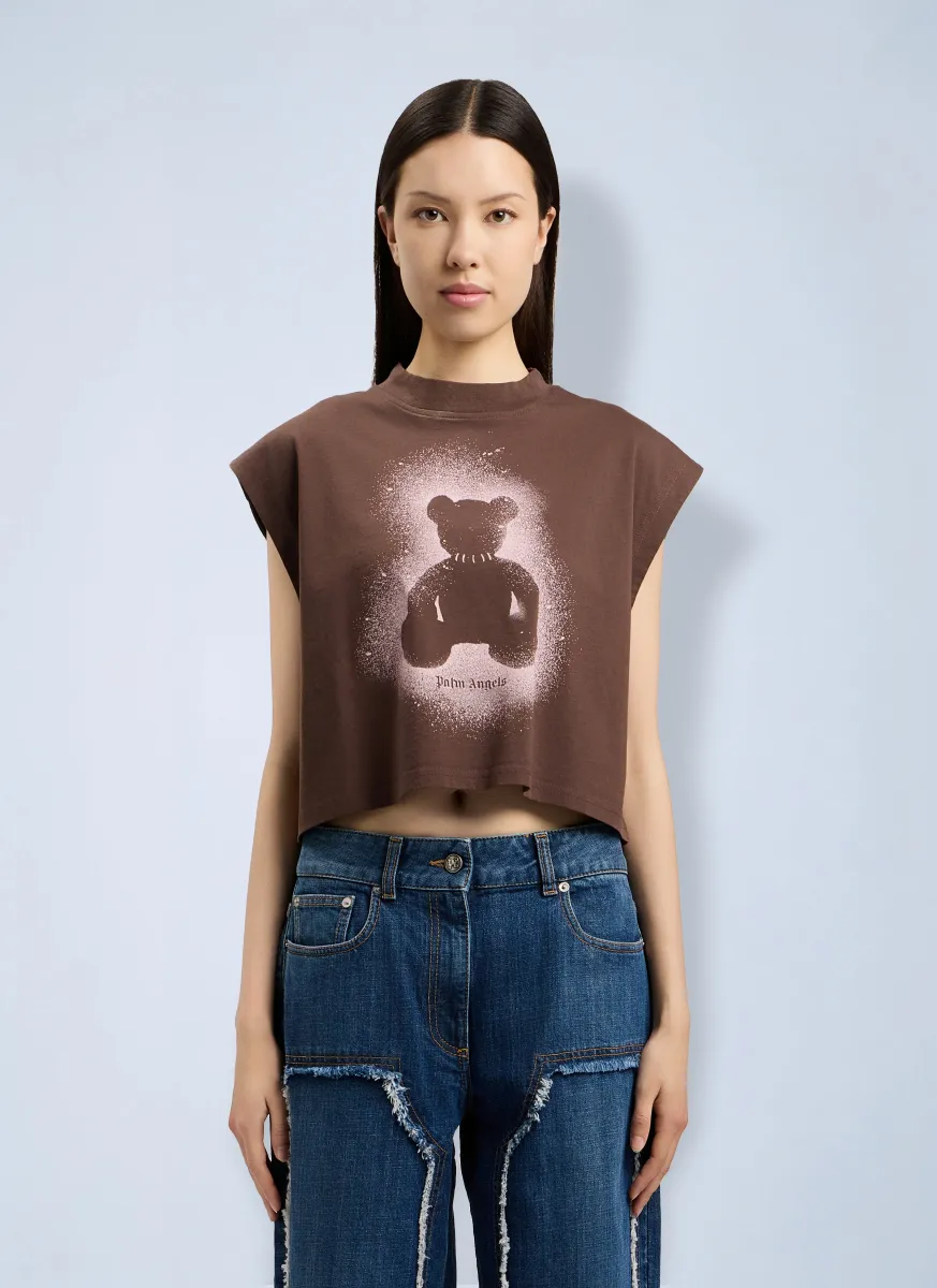 Spray Bear Boxy Tank Top