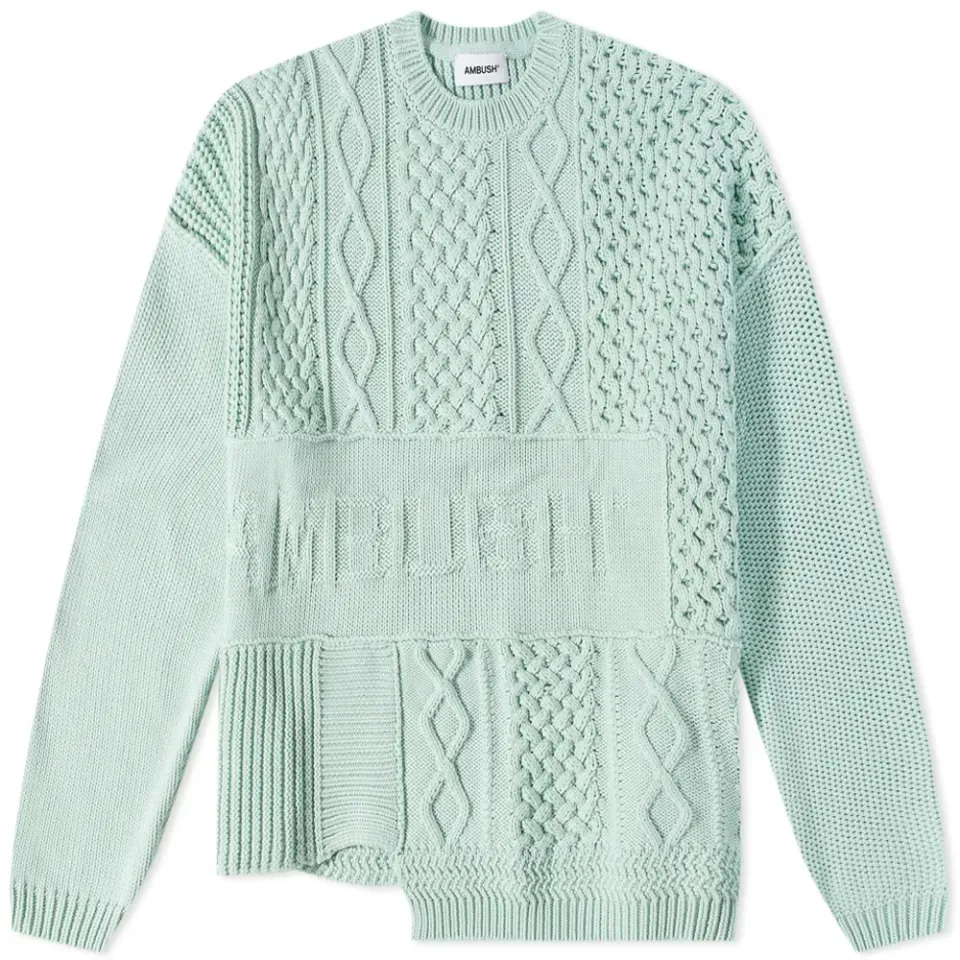Patchwork Crewneck Knit