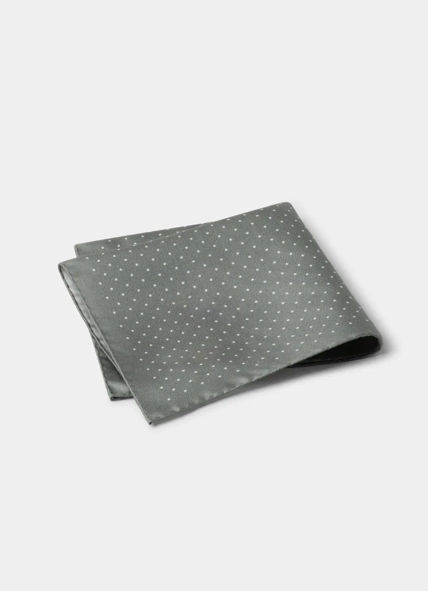 Mayfair Dot Silk Pocket Square