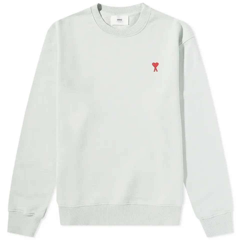 AMI Small A Heart Crew Sweat