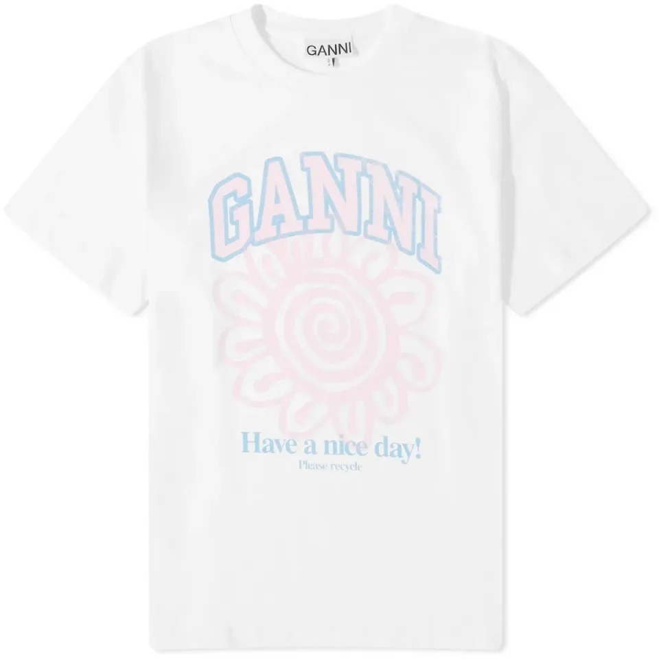 Basic Jersey Flower Relaxed T-Shirt
