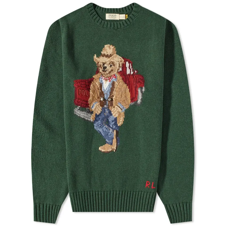 Trucker Bear Crew Knit