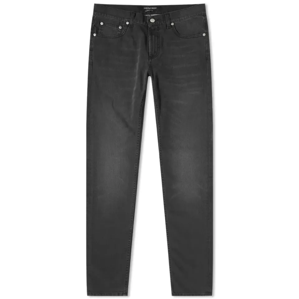 Slim Embroidered Pocket Jean