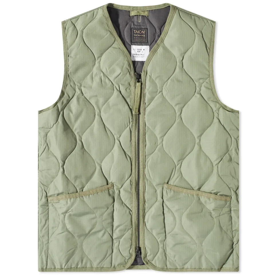 Military Zip Down Vest