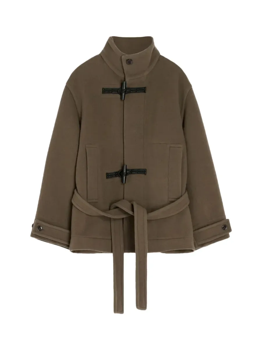 short duffle coat Dark squirrel