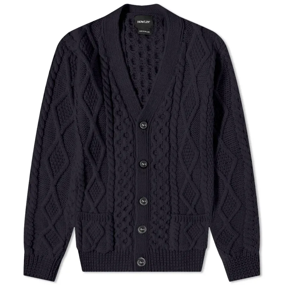 Howlin' Blind Flowers Cable Cardigan