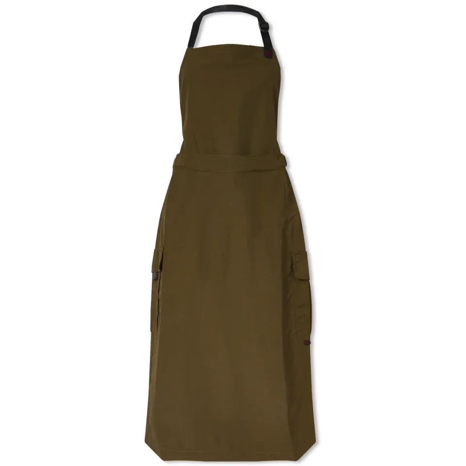 Nylon Tussah Apron Midi Dress
