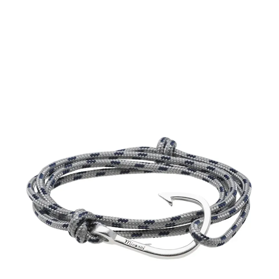 Silver Hook Rope Bracelet