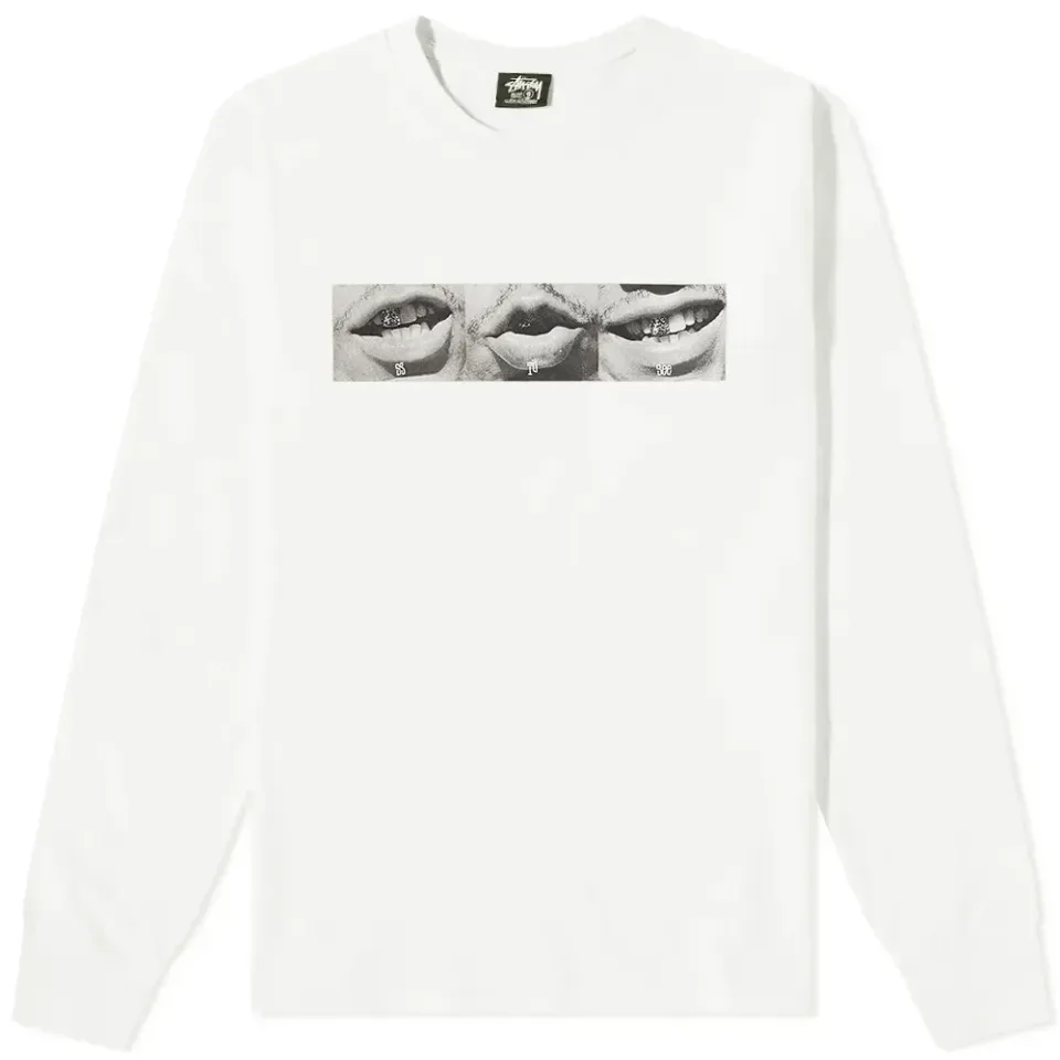 Long Sleeve Outlined Pigment Dyed T-Shirt
